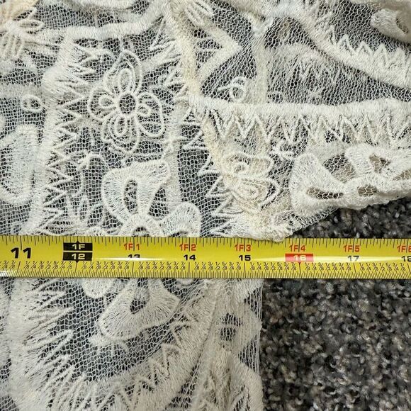 Jen’s Pirate Booty Free People Lace Cream Off White Mini Dress Small - Picture 6 of 7